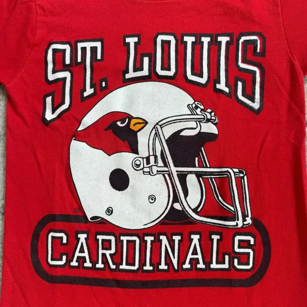 Vtg 1980s Youth St Louis Arizona Cardinals Shirt Small
